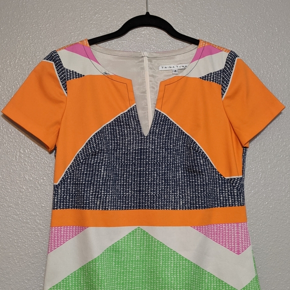 Colorful Geometric Pattern Dress - Picture 3 of 8